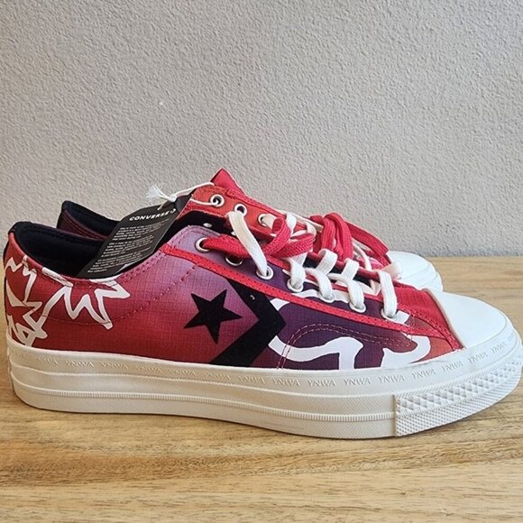 Liverpool FC Shoes Low Top Unisex Red White YNWA Soccer Casual Converse All Star